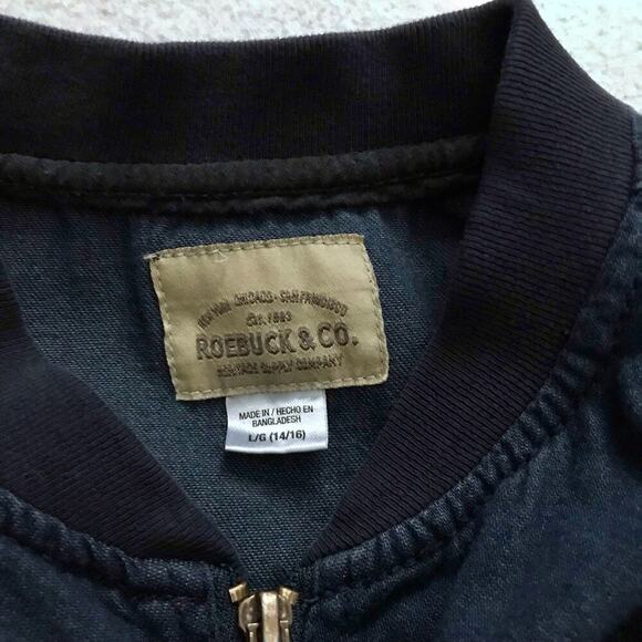 Roebuck & Co. NWOT Full Zip Jean Jacket Boys Various - Picture 9 of 11